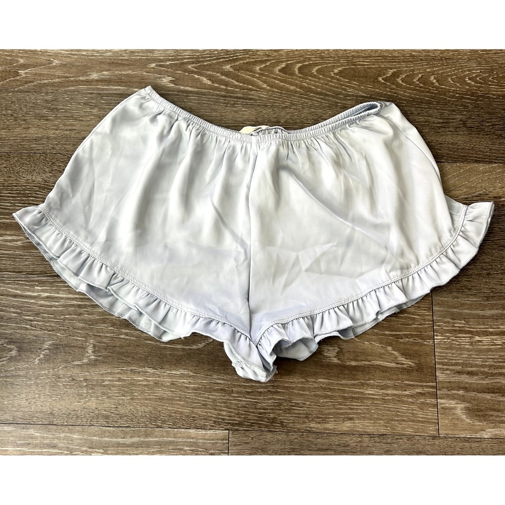 Brandy Melville Pastel Blue Satin Bloomer Shorts Coquette Dainty Twee - Picture 2 of 6